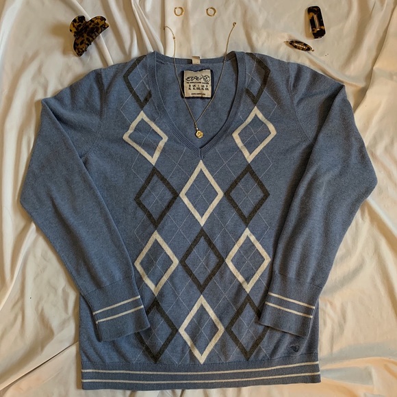 Argyle V-Neck Sweater - Picture 2 of 2